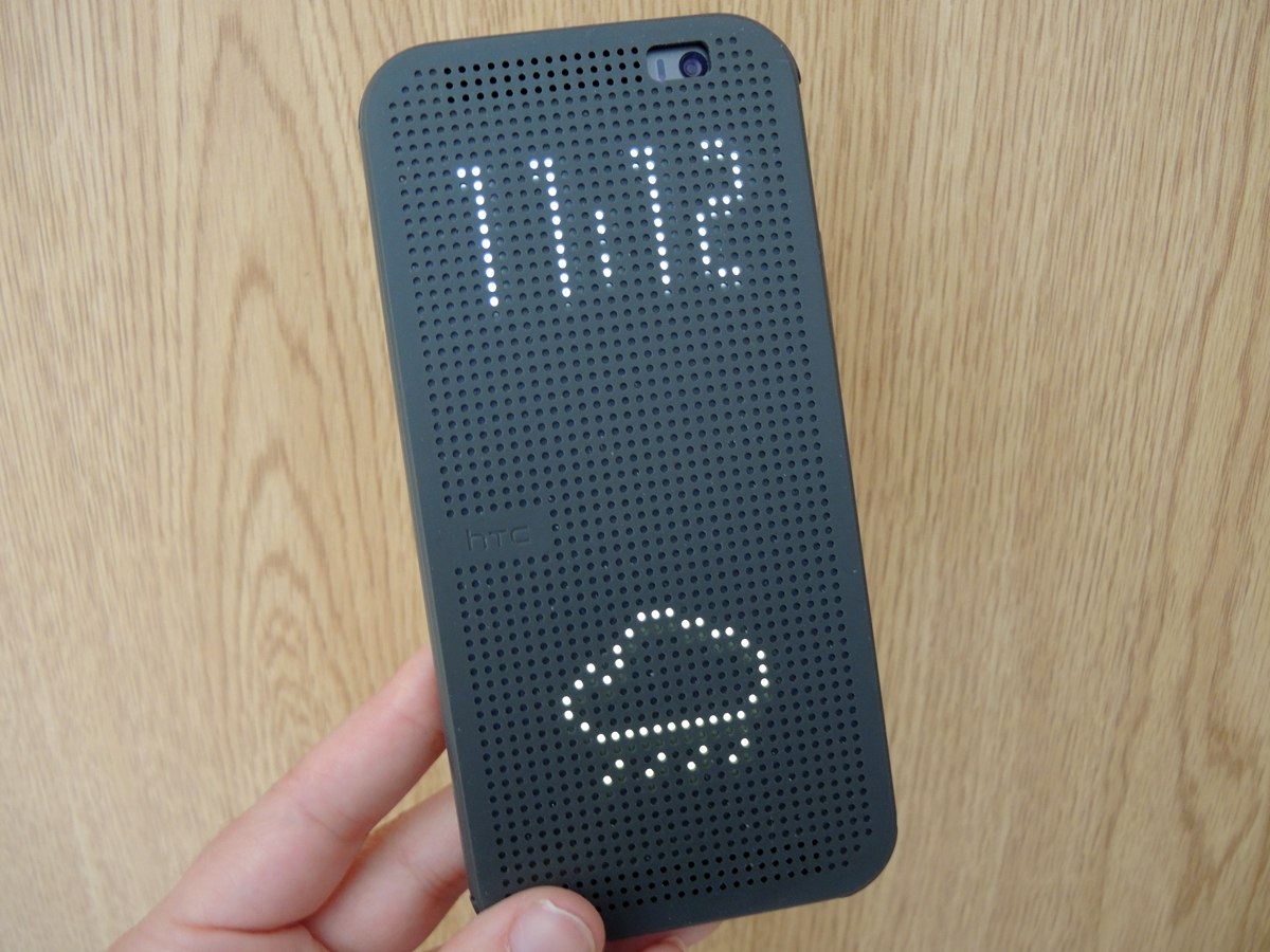 That Dot View case is insanely cool