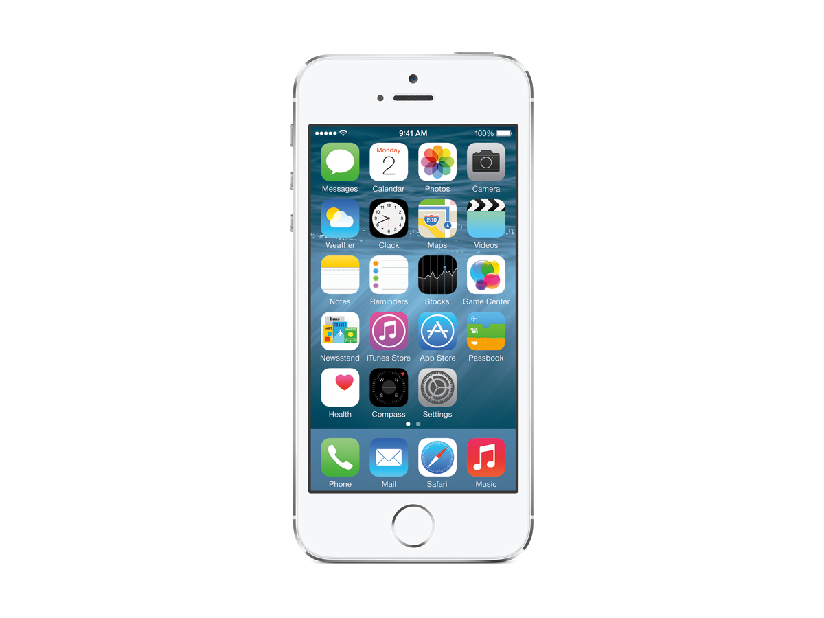 iOS 8 homescreen