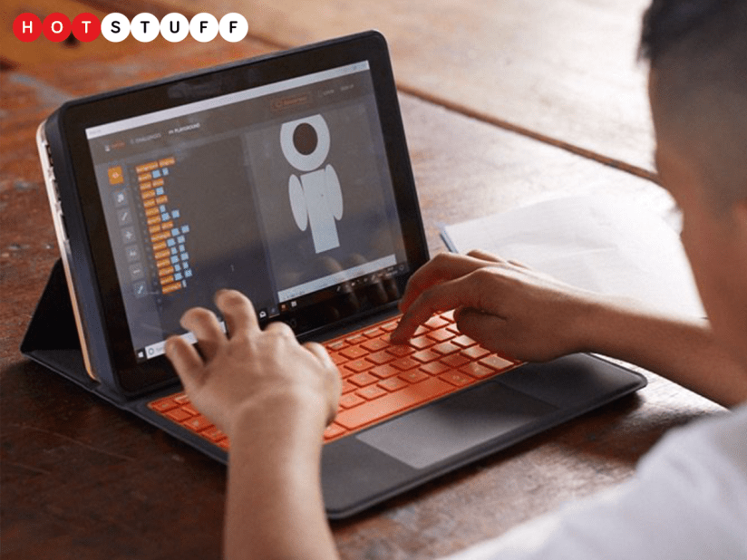 The Kano PC is an educational built-it-yourself Windows 10 laptop kit