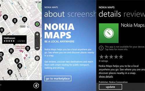 Nokia Maps comes to Windows Phone