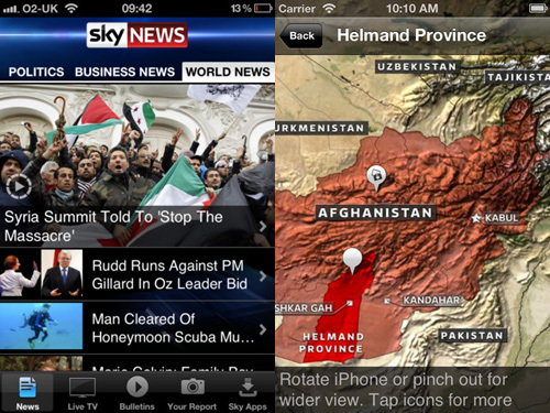 Sky News 2.0 iPhone app launched
