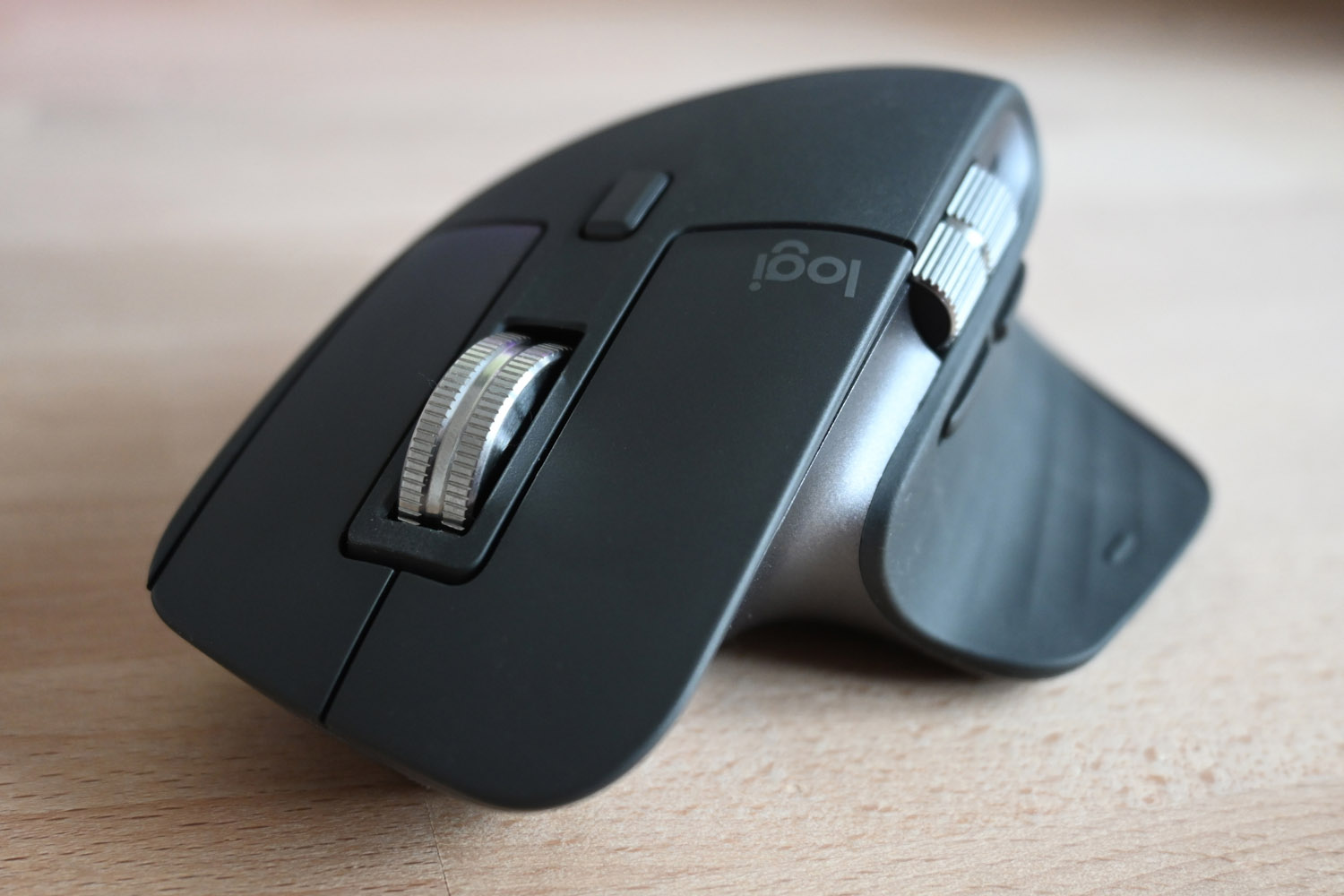 Stuff review Logitech MX Master 3S close-up on scroll wheel