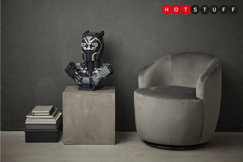 Lego’s life-sized Black Panther bust arrives just ahead of the upcoming MCU sequel