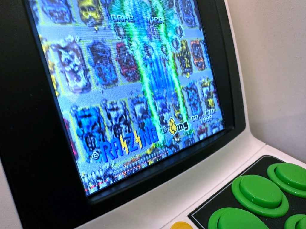 Close up of screen and buttons