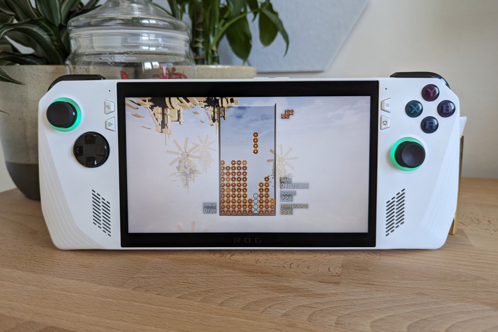 Asus ROG Ally review Tetris effect
