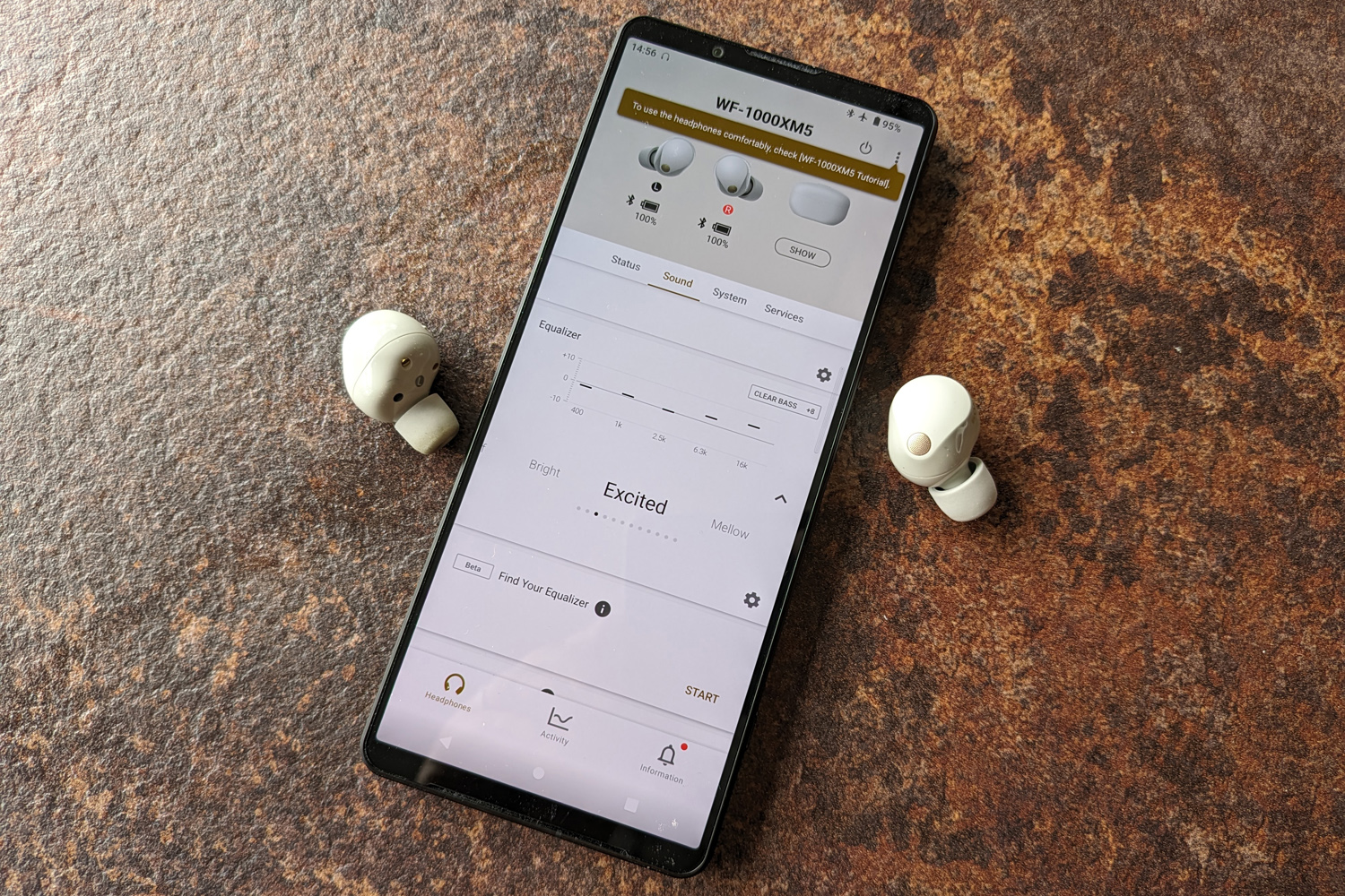 Sony WF-1000XM5 companion app 1