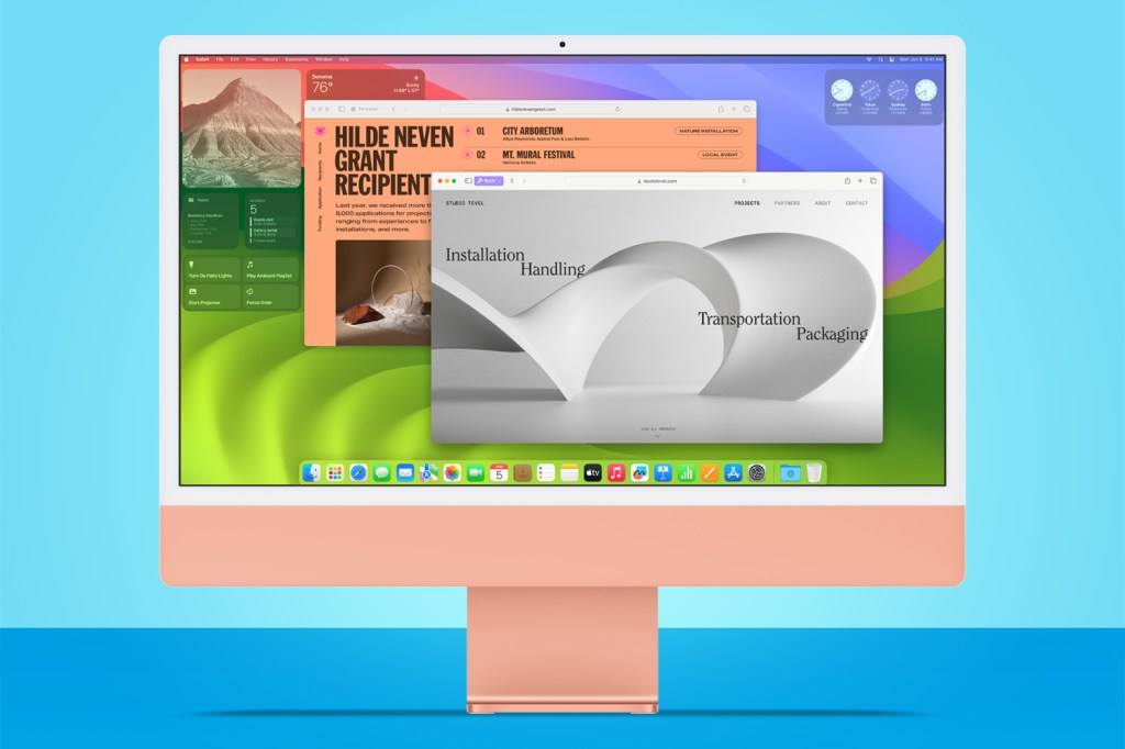 macOS Sonoma widgets