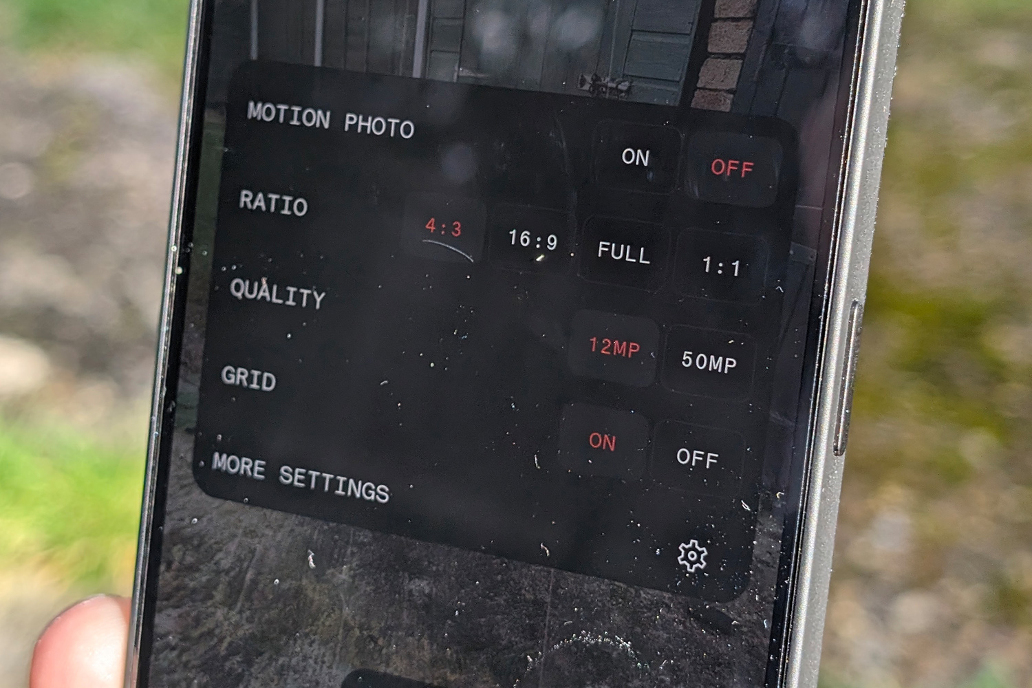 Nothing Phone 2a review camera settings