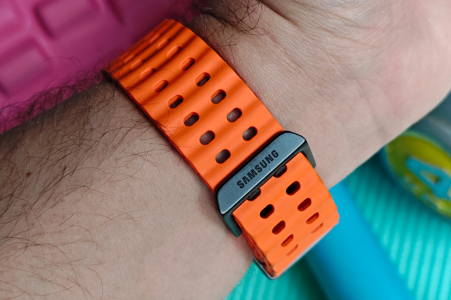Samsung Galaxy Watch Ultra review strap on wrist