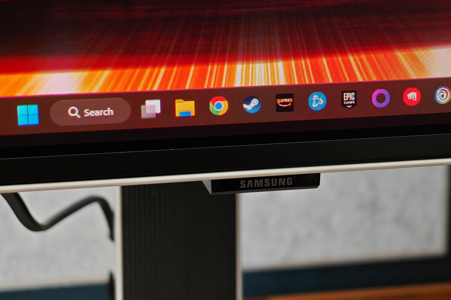 Samsung Odyssey G6 OLED review front logo