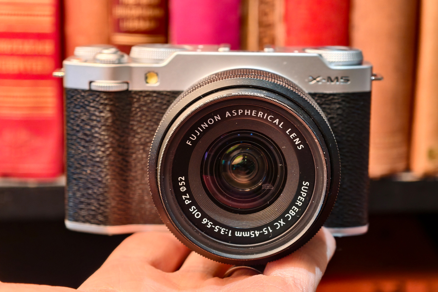 Fujifilm X-M5 review in hand front