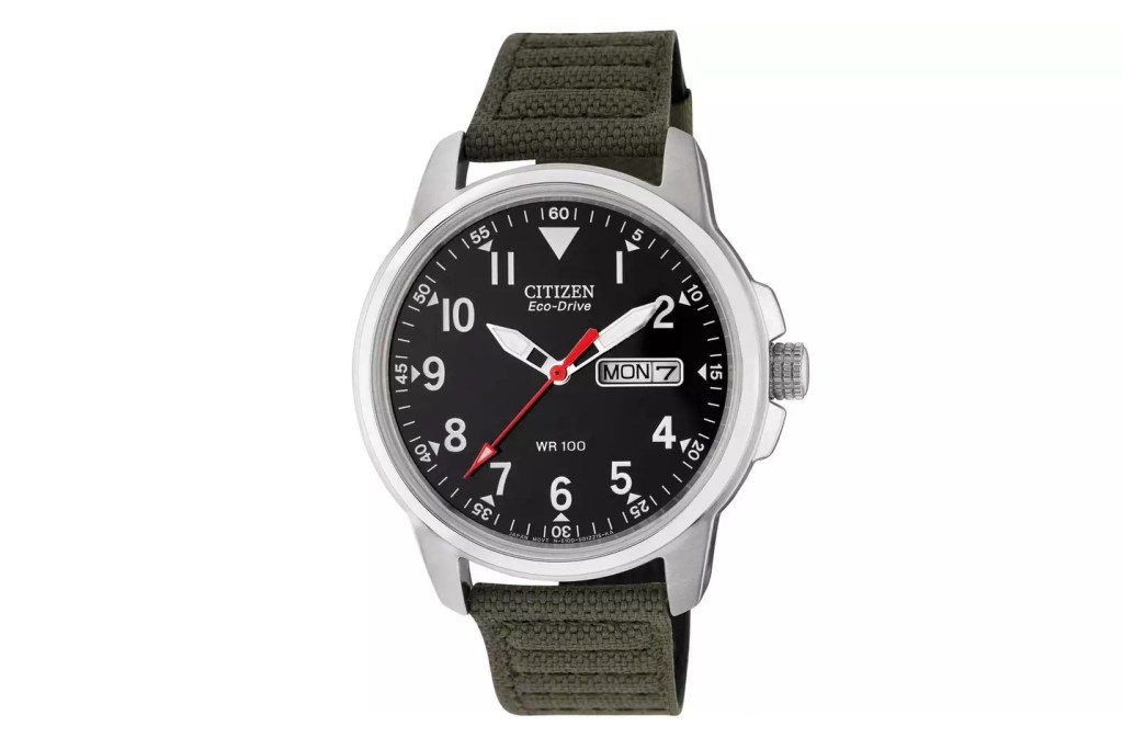 Citizen Eco-Drive Weekender Garrison Field Watch on white background