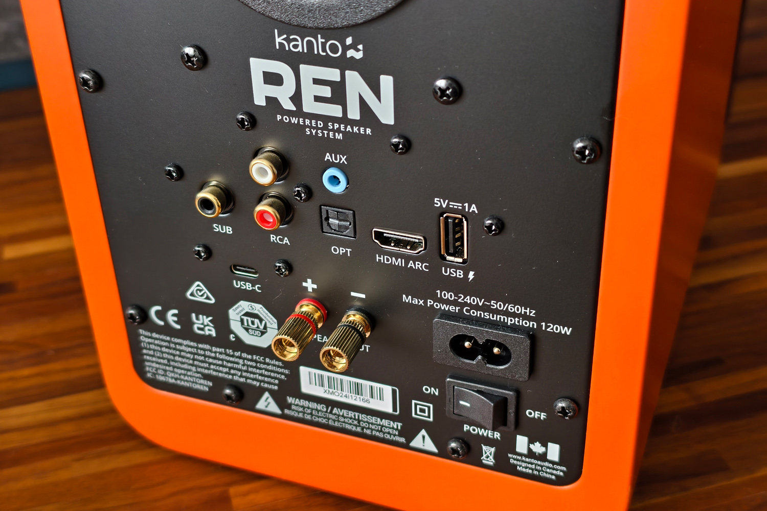 Kanto Audio Ren review rear connections