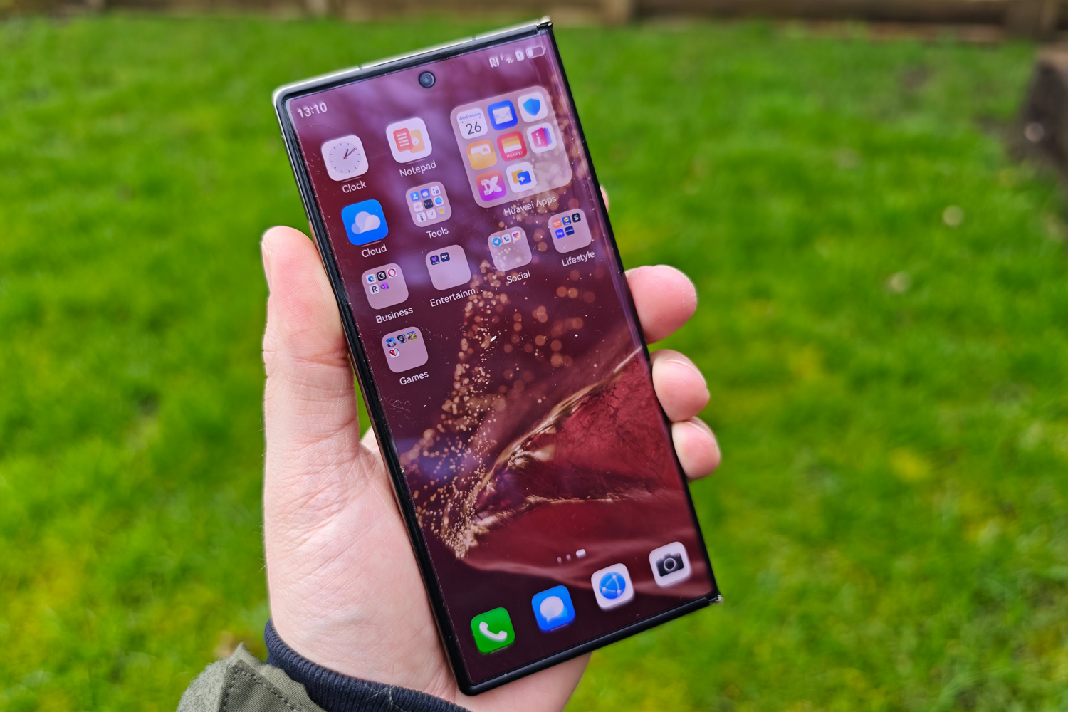 Huawei Mate XT Ultimate review in hand front