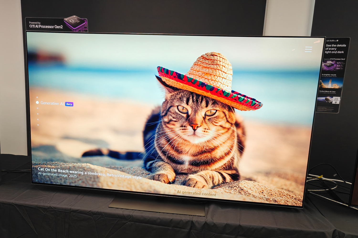 LG G5 OLED TV preview AI Art