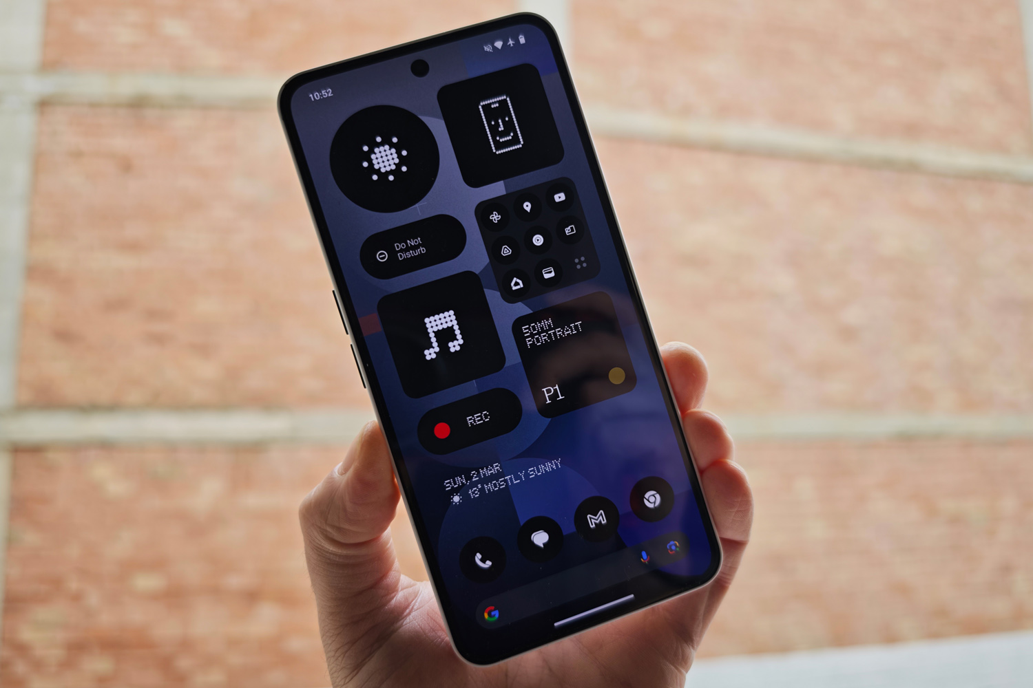 Nothing Phone 3a review in hand front