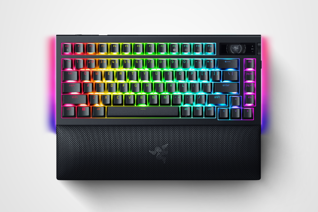 Razer Blackwidow V4 Pro 75, as featured in Stuff's round-up of the best wireless keyboards