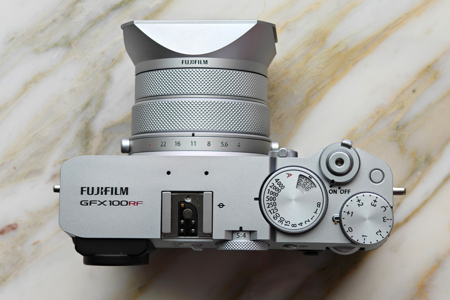 Fujifilm GFX100RF top plate