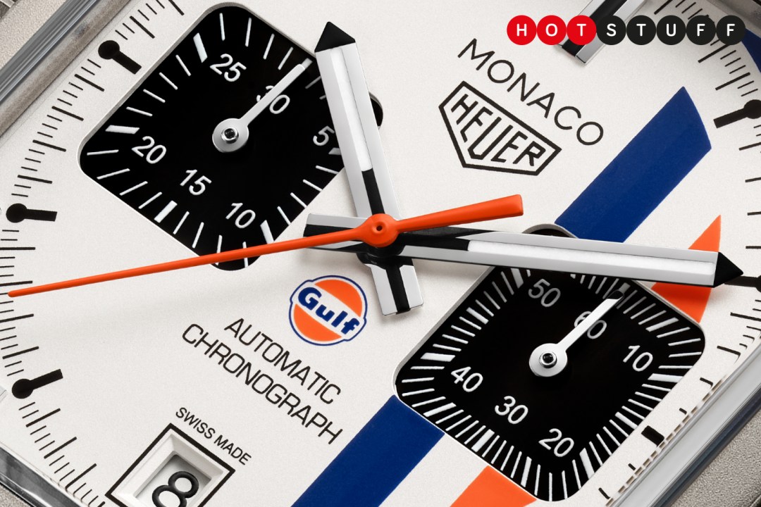 TAG Heuer Monaco Gulf dial close up