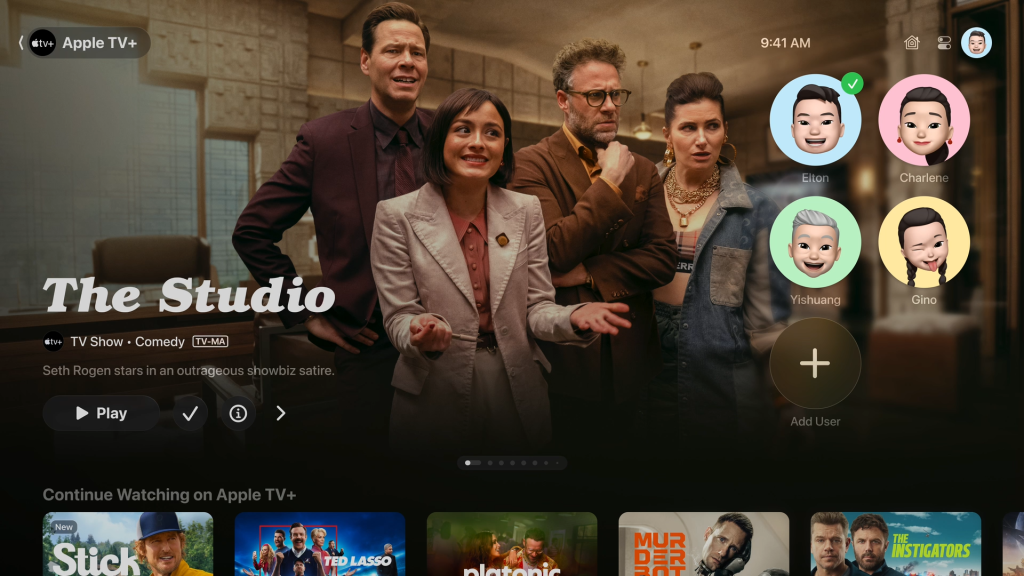 More profiles in tvOS 26