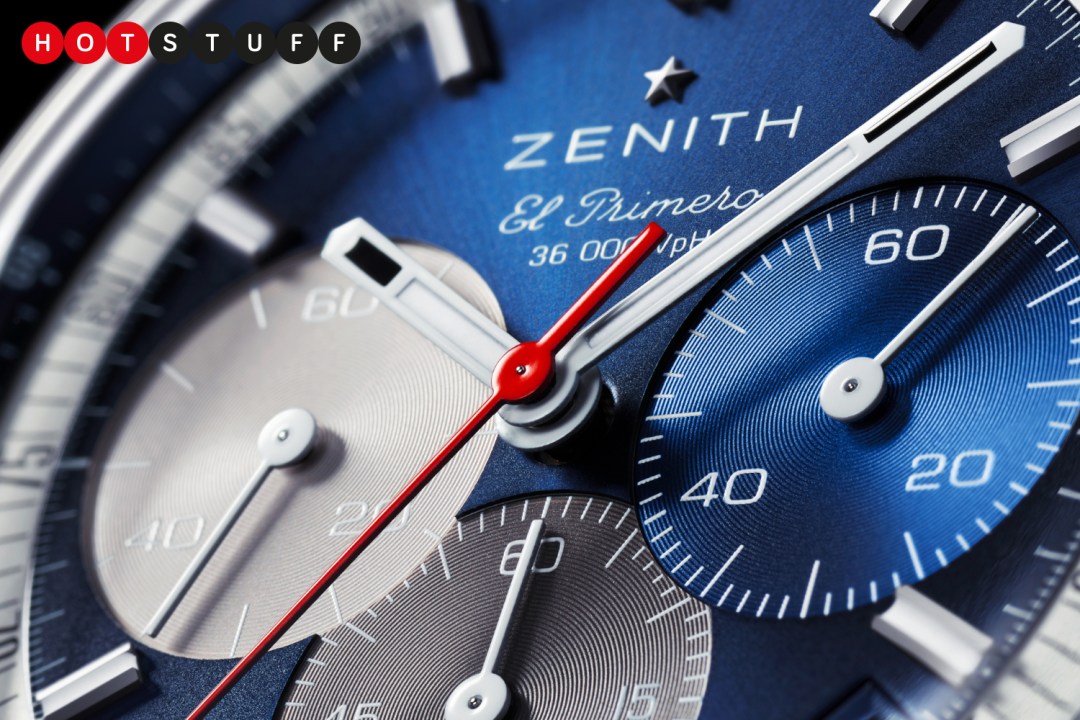 Zenith Chronomaster Original Blue dial close up