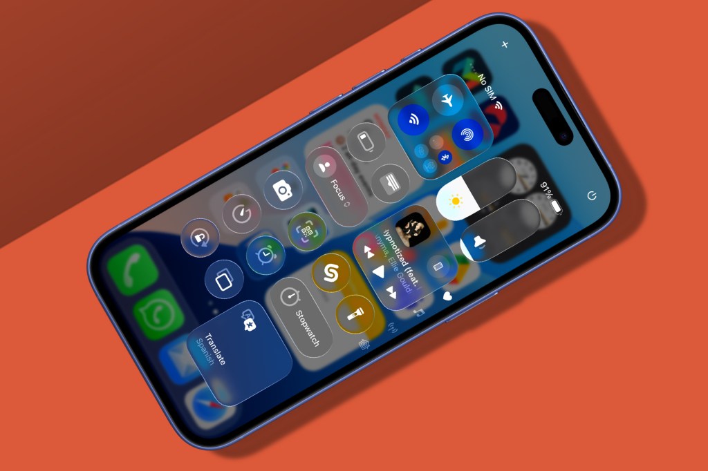 iOS 16 with Liquid Glass