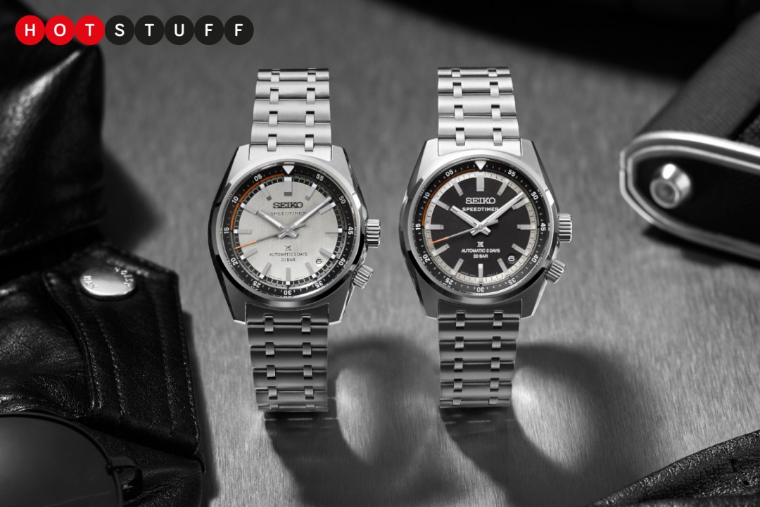 Seiko Speed Timer Countdown Collection on grey background