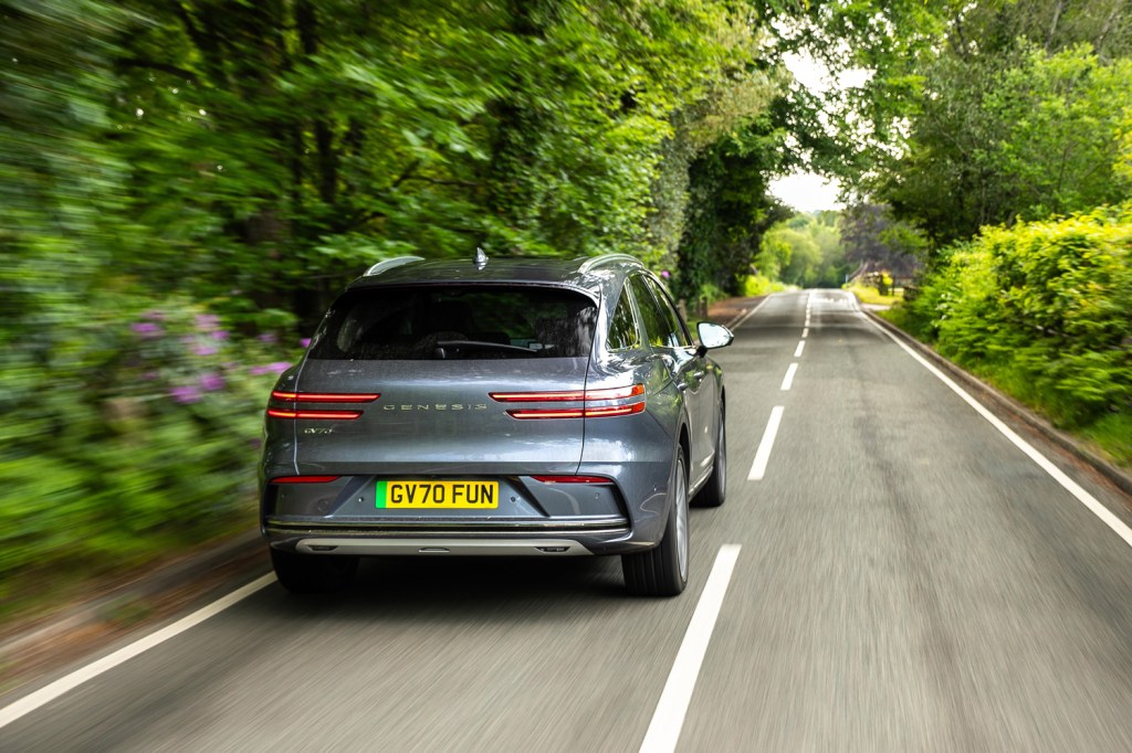 Genesis Electrified GV70 drive tracking rear